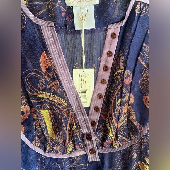 LaRok Dress Women Size Small Multicolored Tunic 3/4 Sleeves NWT - Picture 7 of 12